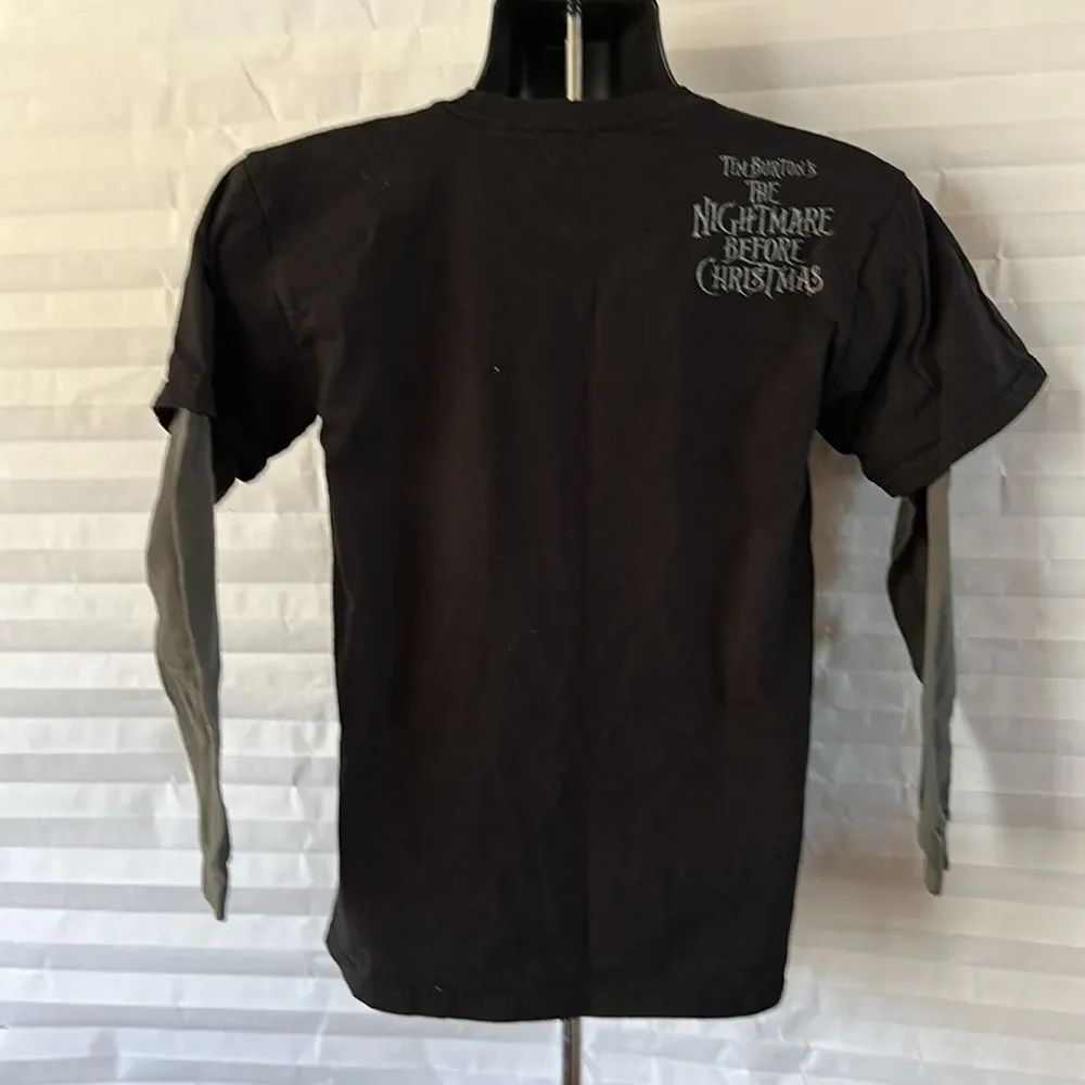 Disney Jack Skellington Nightmare Before Christmas Black Long Sleeve T-Shirt